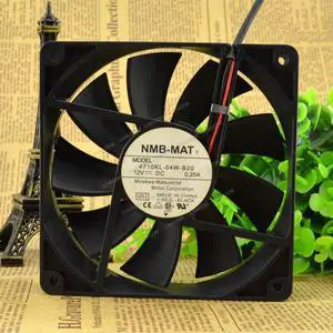 Compatible for NMB-MAT 4710KL-04W-B20 12V 0.25A 12025 12cm 2-Wire Cooling Fan Compatible for NMB-MAT 4710KL-04W-B20 12V 0.25A 12025 12cm 2-Wire Cooling Fan
