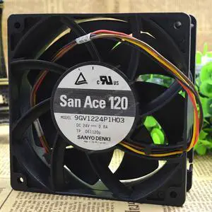 Compatible for SANYO San Ace 120 9GV1224P1H03 24V 0.8A 12cm 12038 4-Wire Cooling Fan Compatible for SANYO San Ace 120 9GV1224P1H03 24V 0.8A 12cm 12038 4-Wire Cooling Fan