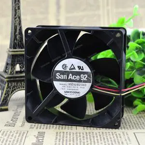 Compatible for San Ace 92 9G0924G1D03 24V 0.55A 9038 9cm 3-Wire Cooling Fan Compatible for San Ace 92 9G0924G1D03 24V 0.55A 9038 9cm 3-Wire Cooling Fan