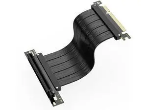 PCI-E 4.0 X16 Riser Cable 200mm, 90 Degree High Speed Flexible Extension Adapter, EMI Shielded 30AWG TPE Sleeved PCIe Extender Backward Compatible PCI-E 4.0 X16 Riser Cable 200mm, 90 Degree High Speed Flexible Extension Adapter, EMI Shielded 30AWG TPE Sleeved PCIe Extender Backward Compatible