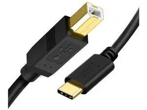2 Pack 3.3FT USB-C to USB-B Cable, Type C to Type B Cord for Printer, Digital Piano, MIDI Keyboard & DJ Controller, Black 2 Pack 3.3FT USB-C to USB-B Cable, Type C to Type B Cord for Printer, Digital Piano, MIDI Keyboard & DJ Controller, Black