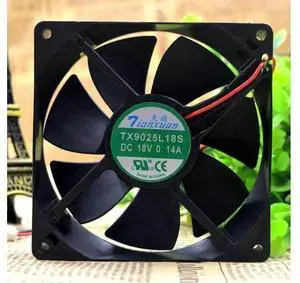 TX9025L18S DC 18V 0.14A 90x90x25mm Refrigerator Thermostat Cabinet Cooling Fan TX9025L18S DC 18V 0.14A 90x90x25mm Refrigerator Thermostat Cabinet Cooling Fan