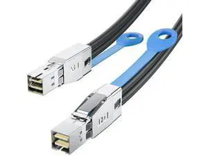 3M 10ft SFF-8644 to SFF-8644 Mini SAS HD 12Gbps Cable, 100-Ohm External SAS Cable Compatible with NVMe Enclosure, Storage Array, SAN and JBOD Devices 3M 10ft SFF-8644 to SFF-8644 Mini SAS HD 12Gbps Cable, 100-Ohm External SAS Cable Compatible with NVMe Enclosure, Storage Array, SAN and JBOD Devices