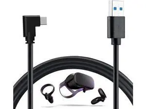 13FT/4M USB-A to USB-C Cable, 10Gbps High Speed Link Cable for Oculus Quest, Steam VR, Fast Charging & Data Sync 13FT/4M USB-A to USB-C Cable, 10Gbps High Speed Link Cable for Oculus Quest, Steam VR, Fast Charging & Data Sync