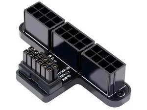 90° Downward Angled 12VHPWR 16Pin to Triple ATX 8Pin Power Adapter, ATX3.0 PCIe5.0 for RTX 4080 / 5090Ti GPU 90° Downward Angled 12VHPWR 16Pin to Triple ATX 8Pin Power Adapter, ATX3.0 PCIe5.0 for RTX 4080 / 5090Ti GPU