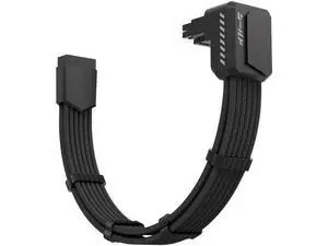 Shield PCIe 5.1 GPU Extension Cable, 90° 12V-2x6 Angled Adapter, 16Pin(12+4) 12VHPWR Male to Female PSU Extender with Cable Combs, Standard Type, Black, Compatible with RTX 40/50 Series GPUs Shield PCIe 5.1 GPU Extension Cable, 90° 12V-2x6 Angled Adapter, 16Pin(12+4) 12VHPWR Male to Female PSU Extender with Cable Combs, Standard Type, Black, Compatible with RTX 40/50 Series GPUs