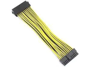 2-Pack 20cm 18AWG ATX 24Pin (20+4Pin) Splitter Extension Cables, Motherboard Power Adapter Cords for BTC Mining Rig 2-Pack 20cm 18AWG ATX 24Pin (20+4Pin) Splitter Extension Cables, Motherboard Power Adapter Cords for BTC Mining Rig