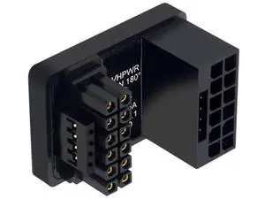 U-Shaped Back Bend 12VHPWR Power Adapter, ATX3.0 PCIe 5.0 12+4Pin to 16Pin Up Angled Connector, Compatible with RTX 4080, 5090Ti Graphics Cards U-Shaped Back Bend 12VHPWR Power Adapter, ATX3.0 PCIe 5.0 12+4Pin to 16Pin Up Angled Connector, Compatible with RTX 4080, 5090Ti Graphics Cards
