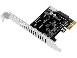 PCIe to USB 3.0 Type-E Adapter Card, 5Gbps PCIe x1 to 19P 20Pin Front Panel Converter PCIe to USB 3.0 Type-E Adapter Card, 5Gbps PCIe x1 to 19P 20Pin Front Panel Converter