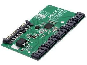 1 to 5 Port SATA 3.0 Port Multiplier Splitter Hub with JMB575 Chip, SATA PM Multiplier Adapter 1 to 5 Port SATA 3.0 Port Multiplier Splitter Hub with JMB575 Chip, SATA PM Multiplier Adapter