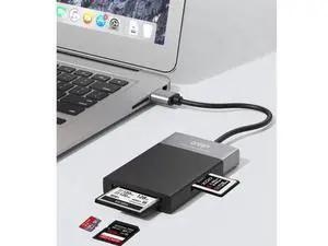 White 6-in-1 USB 3.0 OTG Hub Multi Card Reader, High Speed Memory Card Adapter Supports SD TF CF XQD Cards for Cameras Laptops White 6-in-1 USB 3.0 OTG Hub Multi Card Reader, High Speed Memory Card Adapter Supports SD TF CF XQD Cards for Cameras Laptops