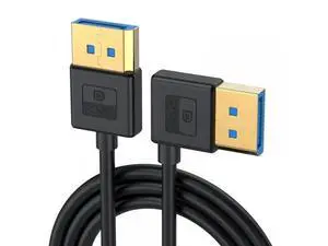 100cm Ultrafine Left 90 Degree DP 1.4 Cable, Male to Male Slim DisplayPort Cord Supports 8K@60Hz, 4K@144Hz HDR FreeSync G-Sync for PC Laptop GPU Gaming Monitor 100cm Ultrafine Left 90 Degree DP 1.4 Cable, Male to Male Slim DisplayPort Cord Supports 8K@60Hz, 4K@144Hz HDR FreeSync G-Sync for PC Laptop GPU Gaming Monitor