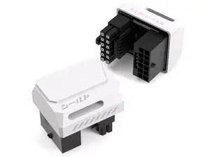PCIe 5.1 180 Degree 600W 12VHPWR Adapter, 12+4Pin 12V-2x6 GPU Power Connector, White RVS Type 1 Pack for RTX 3090Ti 4070Ti 4080 4090 Graphics Card PCIe 5.1 180 Degree 600W 12VHPWR Adapter, 12+4Pin 12V-2x6 GPU Power Connector, White RVS Type 1 Pack for RTX 3090Ti 4070Ti 4080 4090 Graphics Card