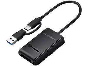 USB 3.0 Type-C & Type-A to M.2 NVMe/SATA SSD Enclosure, RTL9210B Chip, Horizontal External Docking Case USB 3.0 Type-C & Type-A to M.2 NVMe/SATA SSD Enclosure, RTL9210B Chip, Horizontal External Docking Case