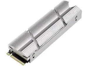 Silver Double-Sided Aluminum M.2 2280 SSD Heatsink with Thermal Pads, Cooling Radiator for PCIe NVMe SSD PC & PS5 Silver Double-Sided Aluminum M.2 2280 SSD Heatsink with Thermal Pads, Cooling Radiator for PCIe NVMe SSD PC & PS5