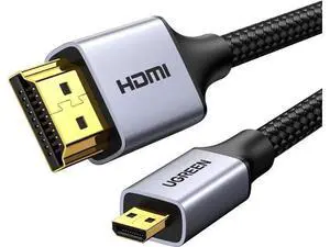 UGREEN 3.3FT Micro HDMI to HDMI Braided Cable with Aluminum Shell, 18Gbps High Speed Cord Supports 4K@60Hz HDR 3D ARC for GoPro Hero 5/6/7, Raspberry Pi 5, Camera, Nikon, Yoga 3 Pro, Portable Monitor UGREEN 3.3FT Micro HDMI to HDMI Braided Cable with Aluminum Shell, 18Gbps High Speed Cord Supports 4K@60Hz HDR 3D ARC for GoPro Hero 5/6/7, Raspberry Pi 5, Camera, Nikon, Yoga 3 Pro, Portable Monitor
