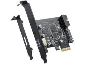 PCIe x1 USB3.2 Gen1 Expansion Card 5Gbps, External USB-A+USB-C + Internal 20Pin Header with 15Pin Power Supply PCIe x1 USB3.2 Gen1 Expansion Card 5Gbps, External USB-A+USB-C + Internal 20Pin Header with 15Pin Power Supply