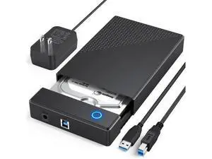 Vszerda 3.5 Inch SATA HDD Enclosure, USB 3.0 UASP Supported, Max 20TB Capacity, Equipped with 12V 24W Power Adapter Vszerda 3.5 Inch SATA HDD Enclosure, USB 3.0 UASP Supported, Max 20TB Capacity, Equipped with 12V 24W Power Adapter