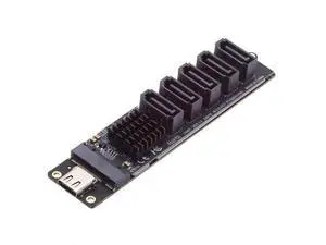 10Gbps USB-C to NGFF B+M Key 5-Port SATA Adapter, JMS580+JMB575 Port Multiplier 10Gbps USB-C to NGFF B+M Key 5-Port SATA Adapter, JMS580+JMB575 Port Multiplier