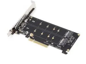 PH45 M.2 NVMe M Key to PCIe X8 Adapter Card, PCIe 3.0/4.0 Full Speed 32Gbps NVMe SSD Expansion Card for Desktop PC PH45 M.2 NVMe M Key to PCIe X8 Adapter Card, PCIe 3.0/4.0 Full Speed 32Gbps NVMe SSD Expansion Card for Desktop PC