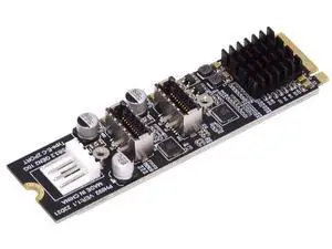 M.2 M-Key to Dual Type-E USB 3.1 Front Panel Adapter Card, 10Gbps High Speed NGFF Expansion for Motherboard M.2 M-Key to Dual Type-E USB 3.1 Front Panel Adapter Card, 10Gbps High Speed NGFF Expansion for Motherboard