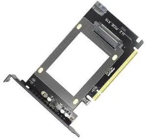 PCIe 3.0 x16 to U.2 SFF-8639 Adapter Card, NVMe U.2 SSD Converter for 2.5" U.2 NVMe / SATA SSD, Compatible with Intel U.2 SSD & Samsung PM953 PCIe 3.0 x16 to U.2 SFF-8639 Adapter Card, NVMe U.2 SSD Converter for 2.5" U.2 NVMe / SATA SSD, Compatible with Intel U.2 SSD & Samsung PM953