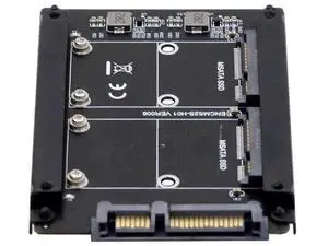 Dual mSATA to 2.5" SATA RAID Bridge Adapter Card, Support RAID0/JOBD/Span Mode for 2.5-inch SATA Drive Enclosure Dual mSATA to 2.5" SATA RAID Bridge Adapter Card, Support RAID0/JOBD/Span Mode for 2.5-inch SATA Drive Enclosure