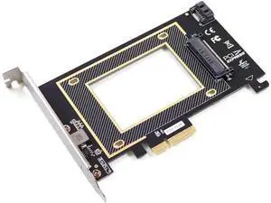 PCIe X16 to U.2 SFF-8639 Adapter Card, Supports NVMe U.2 / SAS / SATA 7+15 2.5-inch SSD PCIe X16 to U.2 SFF-8639 Adapter Card, Supports NVMe U.2 / SAS / SATA 7+15 2.5-inch SSD