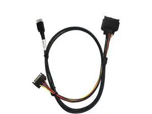 SFF-8087 Mini SAS 38Pin to 4 SATA SSD Breakout Cable with Power, 100CM SATA III Hard Drive Data & Power Combo Cable SFF-8087 Mini SAS 38Pin to 4 SATA SSD Breakout Cable with Power, 100CM SATA III Hard Drive Data & Power Combo Cable