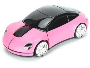 Pink 2.4GHz Wireless Gaming Mouse, Cool 3D Sports Car Shaped Wireless Mouse with USB Receiver for PC Laptop Computer Pink 2.4GHz Wireless Gaming Mouse, Cool 3D Sports Car Shaped Wireless Mouse with USB Receiver for PC Laptop Computer