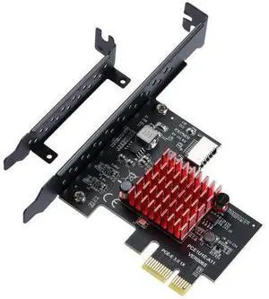 PCIe 3.0 X1 USB3.1 Gen2 Expansion Card with ASM3142 Chip, 10Gbps A-Key Type-E Internal Front Type-C Header Riser Adapter for Desktop PCIe 3.0 X1 USB3.1 Gen2 Expansion Card with ASM3142 Chip, 10Gbps A-Key Type-E Internal Front Type-C Header Riser Adapter for Desktop
