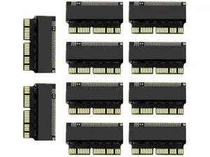 10PCS M.2 NVMe PCIe x4 to MacBook SSD Adapter Card, NGFF M-Key NVMe Converter Compatible with MacBook Air A1465 A1466 / Pro A1502 A1398 (2013-2015) 10PCS M.2 NVMe PCIe x4 to MacBook SSD Adapter Card, NGFF M-Key NVMe Converter Compatible with MacBook Air A1465 A1466 / Pro A1502 A1398 (2013-2015)