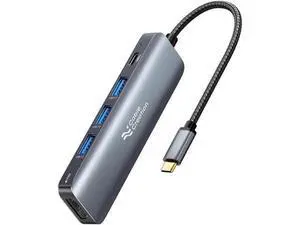 CableCreation 5-in-1 USB C Multiport Adapter, 4K HDMI Output, 100W PD Charging, 3×USB 3.0 High Speed Ports, Portable USB C Dock Compatible with MacBook Pro/Air M1/M2, iPad Pro, Surface Pro, Dell XPS CableCreation 5-in-1 USB C Multiport Adapter, 4K HDMI Output, 100W PD Charging, 3×USB 3.0 High Speed Ports, Portable USB C Dock Compatible with MacBook Pro/Air M1/M2, iPad Pro, Surface Pro, Dell XPS