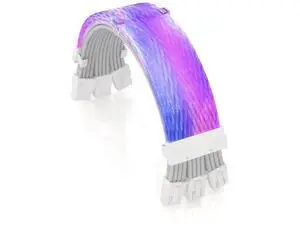 Full White ARGB GPU Extension Cable Kit, 3×8(6+2)Pin Strimer Style PSU Cord, 5V 3Pin Addressable Sync with White Connectors for White Themed PC Builds Full White ARGB GPU Extension Cable Kit, 3×8(6+2)Pin Strimer Style PSU Cord, 5V 3Pin Addressable Sync with White Connectors for White Themed PC Builds