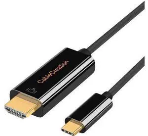 CableCreation 2-Pack 6FT USB C to HDMI Cable, Thunderbolt 3 Supported 4K Type-C Cord for MacBook Pro, New iPad Pro, 2017 iMac, Chromebook Pixel, Dell XPS 13/15 CableCreation 2-Pack 6FT USB C to HDMI Cable, Thunderbolt 3 Supported 4K Type-C Cord for MacBook Pro, New iPad Pro, 2017 iMac, Chromebook Pixel, Dell XPS 13/15