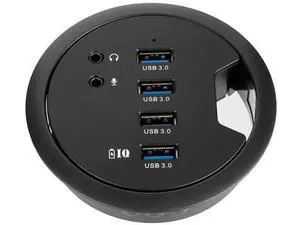80MM 3.14 Inch Desk Grommet USB 3.0 Hub, 4 Port Desktop Hole Fit Multiport Hub with 3.5mm Audio Mic Jack, BC1.2 Fast Charging, 5V/2A Power Adapter Included for Phones & Desktop Office Use 80MM 3.14 Inch Desk Grommet USB 3.0 Hub, 4 Port Desktop Hole Fit Multiport Hub with 3.5mm Audio Mic Jack, BC1.2 Fast Charging, 5V/2A Power Adapter Included for Phones & Desktop Office Use