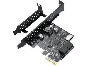 PCIe 1X USB 3.2 Gen1 Expansion Card, 5Gbps, Type-E 20Pin + USB3.0 19Pin Internal Front Header PCIe 1X USB 3.2 Gen1 Expansion Card, 5Gbps, Type-E 20Pin + USB3.0 19Pin Internal Front Header