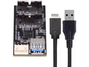 USB 3.1 Type-E 1 to 2 USB 3.0 19/20Pin Hub Adapter, PCBA Port Multiplier with SATA Power Cable USB 3.1 Type-E 1 to 2 USB 3.0 19/20Pin Hub Adapter, PCBA Port Multiplier with SATA Power Cable
