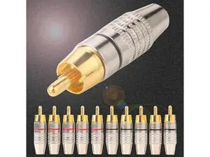 10Pcs (5 Pairs) RCA Male Plug Connectors, DIY Soldering Type Audio RCA Plugs for Speakers & Audio Cables 10Pcs (5 Pairs) RCA Male Plug Connectors, DIY Soldering Type Audio RCA Plugs for Speakers & Audio Cables