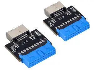 2Pcs 180 Degree USB 3.1 Type-E Front Panel Socket to USB3.0 20Pin Header Male Extension Cable Adapter, Motherboard Internal 20Pin to Type-E Connector for PC Chassis Front Panel 2Pcs 180 Degree USB 3.1 Type-E Front Panel Socket to USB3.0 20Pin Header Male Extension Cable Adapter, Motherboard Internal 20Pin to Type-E Connector for PC Chassis Front Panel