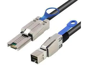 2m/6.6ft External Mini SAS HD Conversion Cable, SFF-8644 Male to SFF-8088 Male, SAS2.0 6Gbps Cross-Spec Storage Interconnect Cable for Server, RAID HBA & Data Center JBOD Arrays 2m/6.6ft External Mini SAS HD Conversion Cable, SFF-8644 Male to SFF-8088 Male, SAS2.0 6Gbps Cross-Spec Storage Interconnect Cable for Server, RAID HBA & Data Center JBOD Arrays