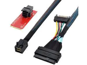SFF-8643 to U.2 SFF-8639 NVMe SSD Cable Kit with SFF-8643 to NGFF M.2 Adapter, PCIe 3.0 High Speed Storage Wire for Motherboard, Compatible with Intel SSD 750, P3600, P3700 U.2 Drives SFF-8643 to U.2 SFF-8639 NVMe SSD Cable Kit with SFF-8643 to NGFF M.2 Adapter, PCIe 3.0 High Speed Storage Wire for Motherboard, Compatible with Intel SSD 750, P3600, P3700 U.2 Drives
