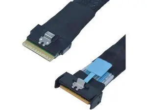 50cm 1.6ft PCIe 5.0 MCIO x8 74Pin Male to SFF-8654 8i Slimline SAS Cable, High-Speed Server Backplane Interconnect Cable for Data Center NVMe Storage Arrays 50cm 1.6ft PCIe 5.0 MCIO x8 74Pin Male to SFF-8654 8i Slimline SAS Cable, High-Speed Server Backplane Interconnect Cable for Data Center NVMe Storage Arrays