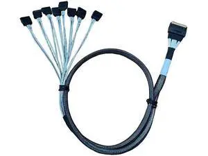 PCIe X8 SlimSAS SFF-8654 74Pin Host to 8 x 7Pin SATA Target HD Cable, 85CM Server Storage Expansion Wire PCIe X8 SlimSAS SFF-8654 74Pin Host to 8 x 7Pin SATA Target HD Cable, 85CM Server Storage Expansion Wire