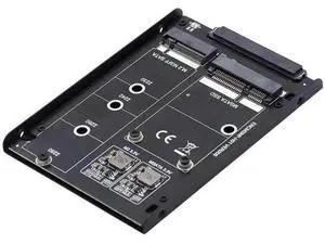 Dual mSATA + NGFF B+M Key SSD RAID Bridge Card, JBOD RAID0 Span Converter to Standard 2.5 Inch SATA Combo Hard Drive Enclosure, SATA III 6Gbps Storage Adapter Dual mSATA + NGFF B+M Key SSD RAID Bridge Card, JBOD RAID0 Span Converter to Standard 2.5 Inch SATA Combo Hard Drive Enclosure, SATA III 6Gbps Storage Adapter