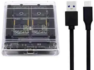 Dual NGFF B+M-Key M.2 SATA + 2.5 Inch SATA Combo Enclosure, USB 3.0 Type-C Multi-Disk Storage Case Support RAID 0, JBOD, Span Mode Dual NGFF B+M-Key M.2 SATA + 2.5 Inch SATA Combo Enclosure, USB 3.0 Type-C Multi-Disk Storage Case Support RAID 0, JBOD, Span Mode