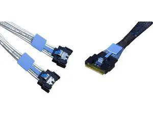 80CM PCIe Gen5 MCIO Splitter Cable, MCIO x8 74Pin Straight Male to Dual MCIO x4 38Pin Male Double Extension Cord, Mini Cool Edge IO High-Density Server Interconnect Cable for Multi-NVMe Storage Backpl 80CM PCIe Gen5 MCIO Splitter Cable, MCIO x8 74Pin Straight Male to Dual MCIO x4 38Pin Male Double Extension Cord, Mini Cool Edge IO High-Density Server Interconnect Cable for Multi-NVMe Storage Backpl