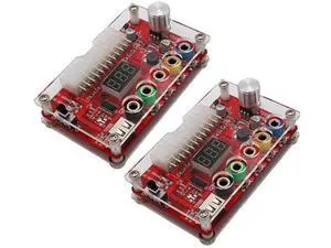 2 Pcs 24Pin ATX PSU Breakout Board Module with Acrylic Housing Kit, PC Power Terminal Adapter Supporting Fixed 3.3V/5V/12V & Adjustable 1.8V10.8V Output 2 Pcs 24Pin ATX PSU Breakout Board Module with Acrylic Housing Kit, PC Power Terminal Adapter Supporting Fixed 3.3V/5V/12V & Adjustable 1.8V10.8V Output