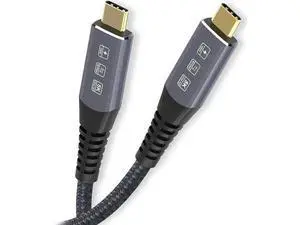 1.8M USB4.0 Type-C to Type-C Cable, 40Gbps Data Transfer, 100W PD Fast Charging 1.8M USB4.0 Type-C to Type-C Cable, 40Gbps Data Transfer, 100W PD Fast Charging
