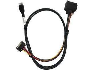 SFF-8087 38Pin Mini SAS to 4 SATA SSD Breakout Cable with Power Supply, 100CM Internal Hard Drive Multi-Drop Wire SFF-8087 38Pin Mini SAS to 4 SATA SSD Breakout Cable with Power Supply, 100CM Internal Hard Drive Multi-Drop Wire